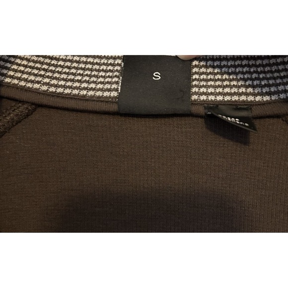 Hugo Boss Brown Pullover Long Sleeve Sweater Men's Size S - Regular Fit 1/4 Snap - Picture 7 of 11